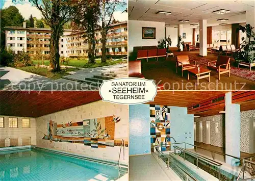 AK / Ansichtskarte Tegernsee Sanatorium Seeheim  Kat. Tegernsee