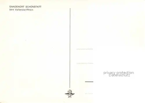 AK / Ansichtskarte Schoenstatt Vallendar Gnadenort Wallfahrtsort Kat. Vallendar