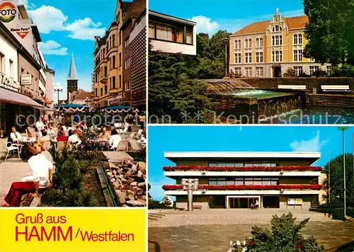 AK / Ansichtskarte Hamm Westfalen Fussgaengerzone Brunnen  Kat. Hamm