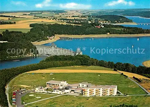 AK / Ansichtskarte Guenne FliegeraufnahmeHeinrich Luebke Haus Kat. Moehnesee