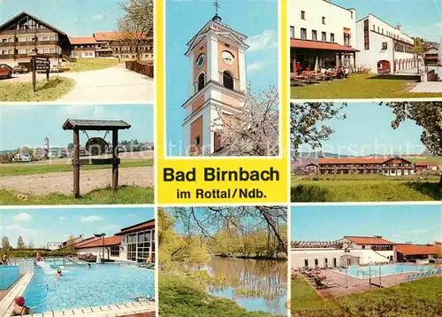 AK / Ansichtskarte Bad Birnbach Thermalbad Sportanlagen Freibad Kirche  Kat. Bad Birnbach