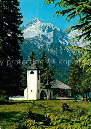 AK / Ansichtskarte Garmisch Partenkirchen Krieger Gedaechtnis Kapelle Kramerplateauweg  Kat. Garmisch Partenkirchen