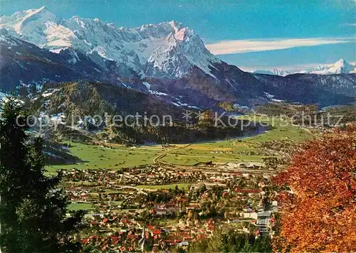 AK / Ansichtskarte Garmisch Partenkirchen Panorama  Kat. Garmisch Partenkirchen