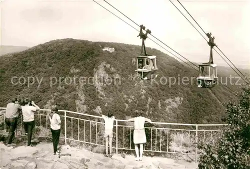 AK / Ansichtskarte Seilbahn Thale Berghotel Rosstrappe  Kat. Bahnen