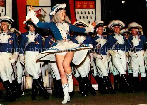 AK / Ansichtskarte Karneval Fasnacht Mariechentanz Blaue Funken Koeln  Kat. Feiern und Feste