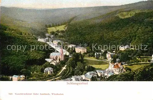 AK / Ansichtskarte Schlangenbad Taunus Panorama Kat. Schlangenbad