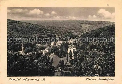 AK / Ansichtskarte Schlangenbad Taunus Blick vom Wilhelmsfelsen Kat. Schlangenbad