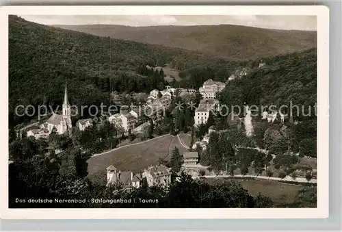 AK / Ansichtskarte Schlangenbad Taunus Panorama Kat. Schlangenbad