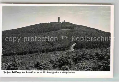 AK / Ansichtskarte Grosser Feldberg Taunus Fliegeraufnahme Fernsehsender Aussichtsturm Kat. Schmitten