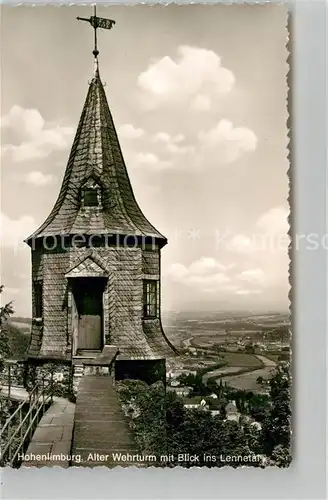 AK / Ansichtskarte Hohenlimburg Alter Wehrturm mit Blick ins Lennetal Kat. Hagen