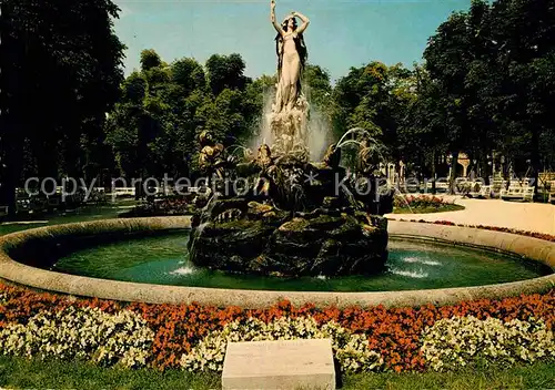 AK / Ansichtskarte Baden Wien Kurstadt Undine Brunnen im Kurpark Kat. Baden