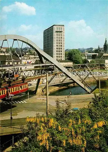 AK / Ansichtskarte Elberfeld Wuppertal Hochhaus Schwebebahn  Kat. Wuppertal