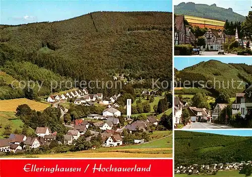 AK / Ansichtskarte Elleringhausen Sauerland Gesamtansicht Kirche Platz  Kat. Olsberg