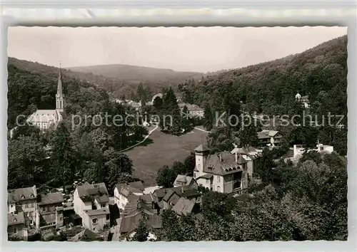 AK / Ansichtskarte Schlangenbad Taunus Teilansicht Kirche Kat. Schlangenbad