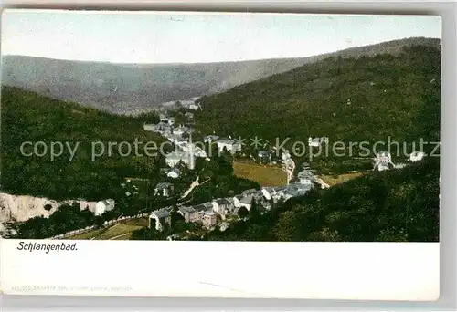 AK / Ansichtskarte Schlangenbad Taunus Panorama Kat. Schlangenbad