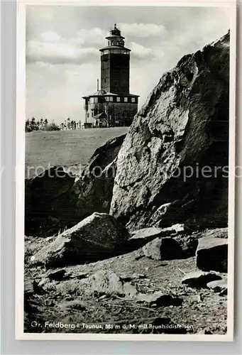 AK / Ansichtskarte Grosser Feldberg Taunus Aussichtsturm Brunhildisfelsen Kat. Schmitten