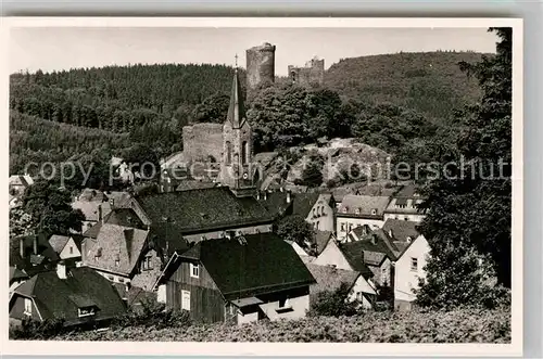 AK / Ansichtskarte Oberreifenberg Burg Kirche Kat. Schmitten