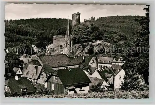 AK / Ansichtskarte Oberreifenberg Burg Kirche Kat. Schmitten