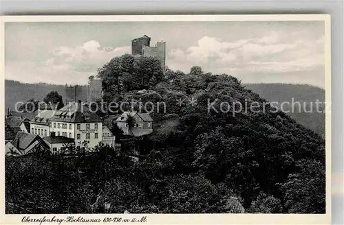 AK / Ansichtskarte Oberreifenberg Burgruine Kurhotel Haus Reifenberg Kat. Schmitten