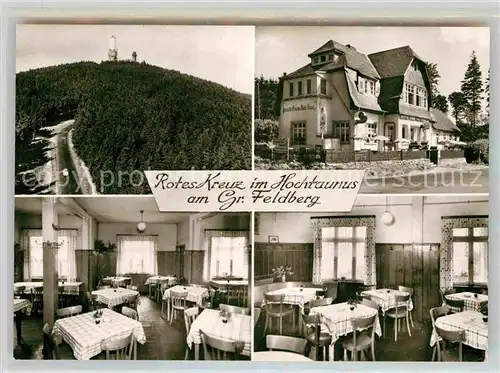 AK / Ansichtskarte Grosser Feldberg Taunus Gaststaette Pension Rotes Kreuz Kat. Schmitten