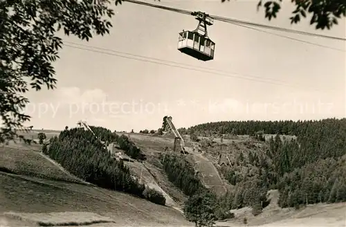 AK / Ansichtskarte Seilbahn Oberwiesenthal Sprungschanzen Kat. Bahnen