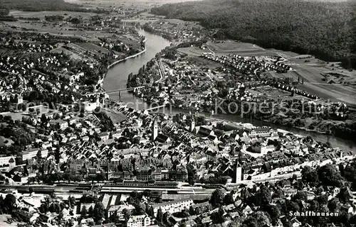 AK / Ansichtskarte Schaffhausen SH Fliegeraufnahme Kat. Schaffhausen