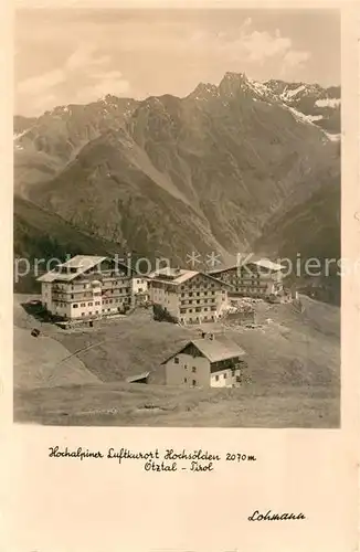 AK / Ansichtskarte Hochsoelden Teilansicht  Kat. Soelden oetztal Tirol