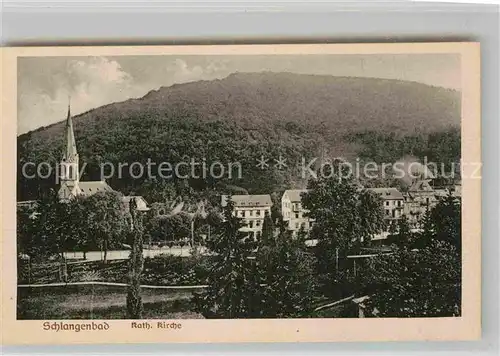 AK / Ansichtskarte Schlangenbad Taunus Kath Kirche Kat. Schlangenbad