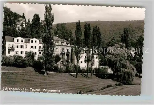 AK / Ansichtskarte Schlangenbad Taunus Villenpartie Haus Taunus Kat. Schlangenbad