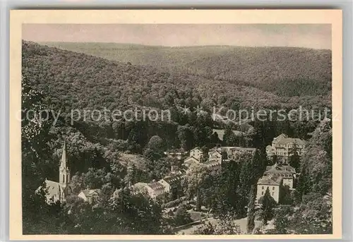 AK / Ansichtskarte Schlangenbad Taunus Panorama mit Kirche Kat. Schlangenbad