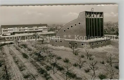 AK / Ansichtskarte Bensheim Auerbach Schillerschule Katholische Kirche