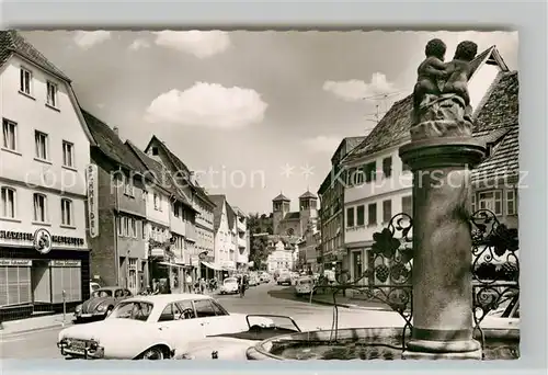 AK / Ansichtskarte Bensheim Bergstrasse Hauptstrasse Brunnen Kat. Bensheim