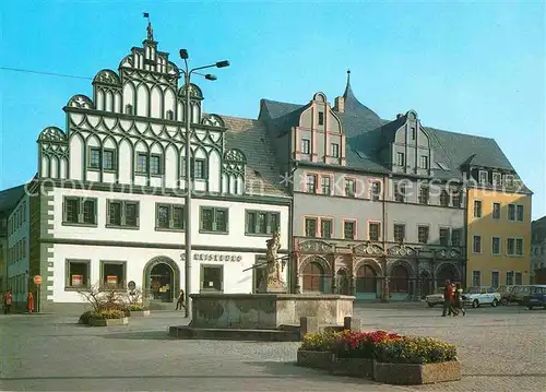 AK / Ansichtskarte Weimar Thueringen Marktplatz Brunnen Giebelhaus Kat. Weimar