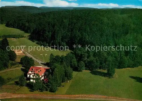 AK / Ansichtskarte Laubach Hessen Hotel Pension Waldhaus Fliegeraufnahme Kat. Laubach Vogelsberg