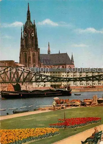 AK / Ansichtskarte Frankfurt Main Eiserne Steg Dom Kat. Frankfurt am Main