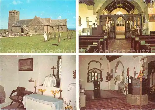 AK / Ansichtskarte Tintagel Saint Materianas Church Cornwall 