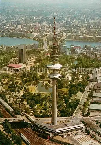 AK / Ansichtskarte Hamburg Fliegeraufnahme Fernsehturm Kat. Hamburg