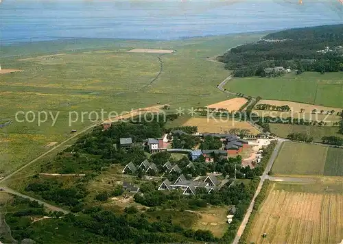 AK / Ansichtskarte Berensch Fliegeraufnahme Duenenhof und Postererholungsheim Kat. Cuxhaven