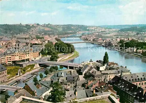 AK / Ansichtskarte Namur Wallonie Fliegeraufnahme Confluent Sambre et Meuse Kat. 