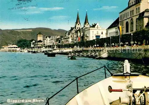 AK / Ansichtskarte Boppard Rhein Rheinpartie Anlegestellen Kat. Boppard