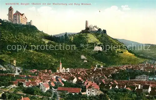 AK / Ansichtskarte Weinheim Bergstrasse Wachenburg Burg Windeck Kat. Weinheim