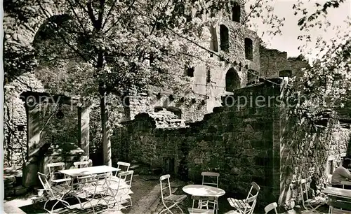 AK / Ansichtskarte Weinheim Bergstrasse Burgruine Windeck Burgwirtschaft Kat. Weinheim