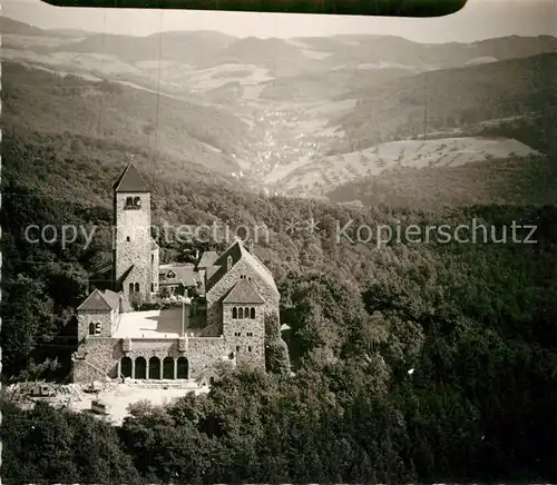 AK / Ansichtskarte Weinheim Bergstrasse Fliegeraufnahme Burgruine Kat. Weinheim