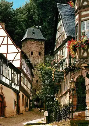 AK / Ansichtskarte Miltenberg Main Schnatterloch Altstadt Fachwerkhaus Turm Kat. Miltenberg