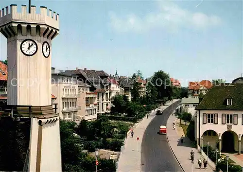 AK / Ansichtskarte Bad Salzuflen Blick in die Parkstrasse Kurort am Teutoburger Wald Kat. Bad Salzuflen