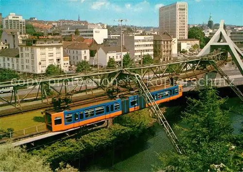 AK / Ansichtskarte Wuppertal Stadtmitte Schwebebahn Kat. Wuppertal