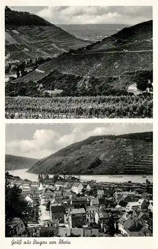 AK / Ansichtskarte Bingen Rhein Teilansicht Weinberge Kat. Bingen am Rhein