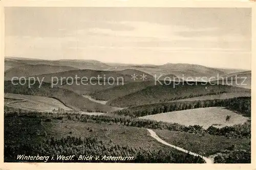 AK / Ansichtskarte Winterberg Hochsauerland Blick vom Astenturm Kat. Winterberg