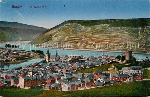 AK / Ansichtskarte Bingen Rhein Totalansicht Gesamtansicht  Kat. Bingen am Rhein