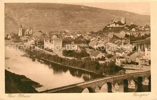 AK / Ansichtskarte Bingen Rhein Teilansicht  Kat. Bingen am Rhein